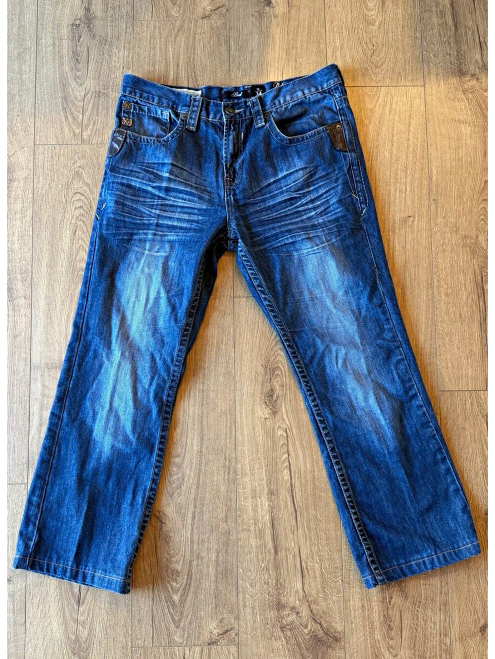 Marc Ecko Y2K  Cut & Sew Boot Fit Bootcut Blue Denim Jeans